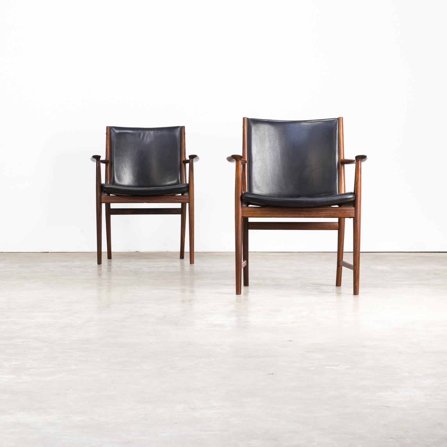 1960s Kai Lyngfeldt Larsen Armchair for Vejen Møbelfabrik Set of 2 In Good Condition For Sale In Amstelveen, Noord