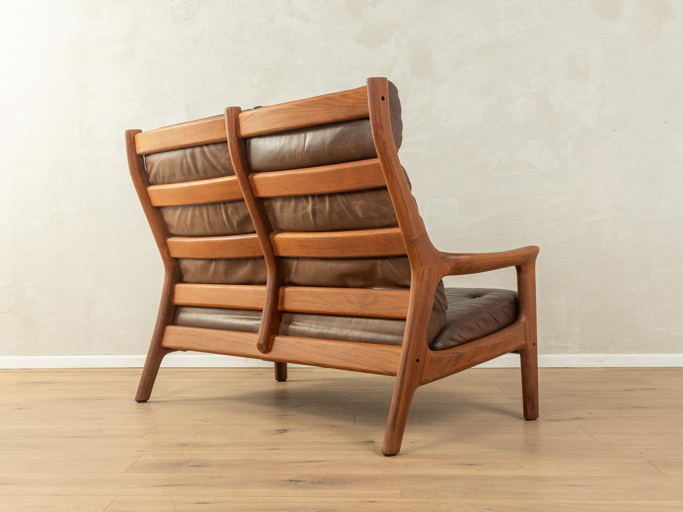 Mid-Century Modern Canapé en cuir Georg Thams des années 60 en vente