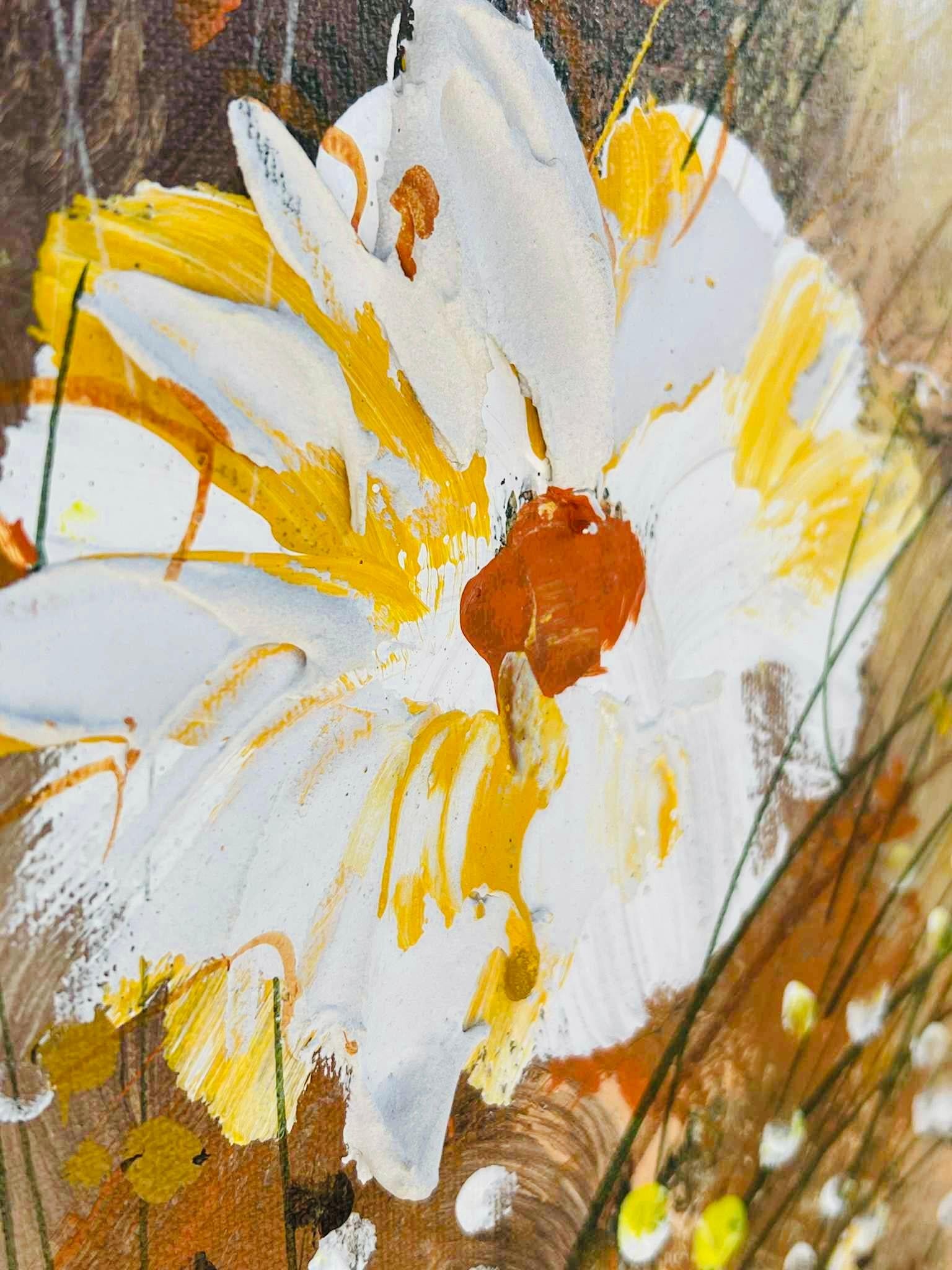 60s Lee Reynolds Vintage Mid Century Modern Abstrakt Floral Ölgemälde Gerahmt im Zustand „Gut“ im Angebot in St.Petersburg, FL