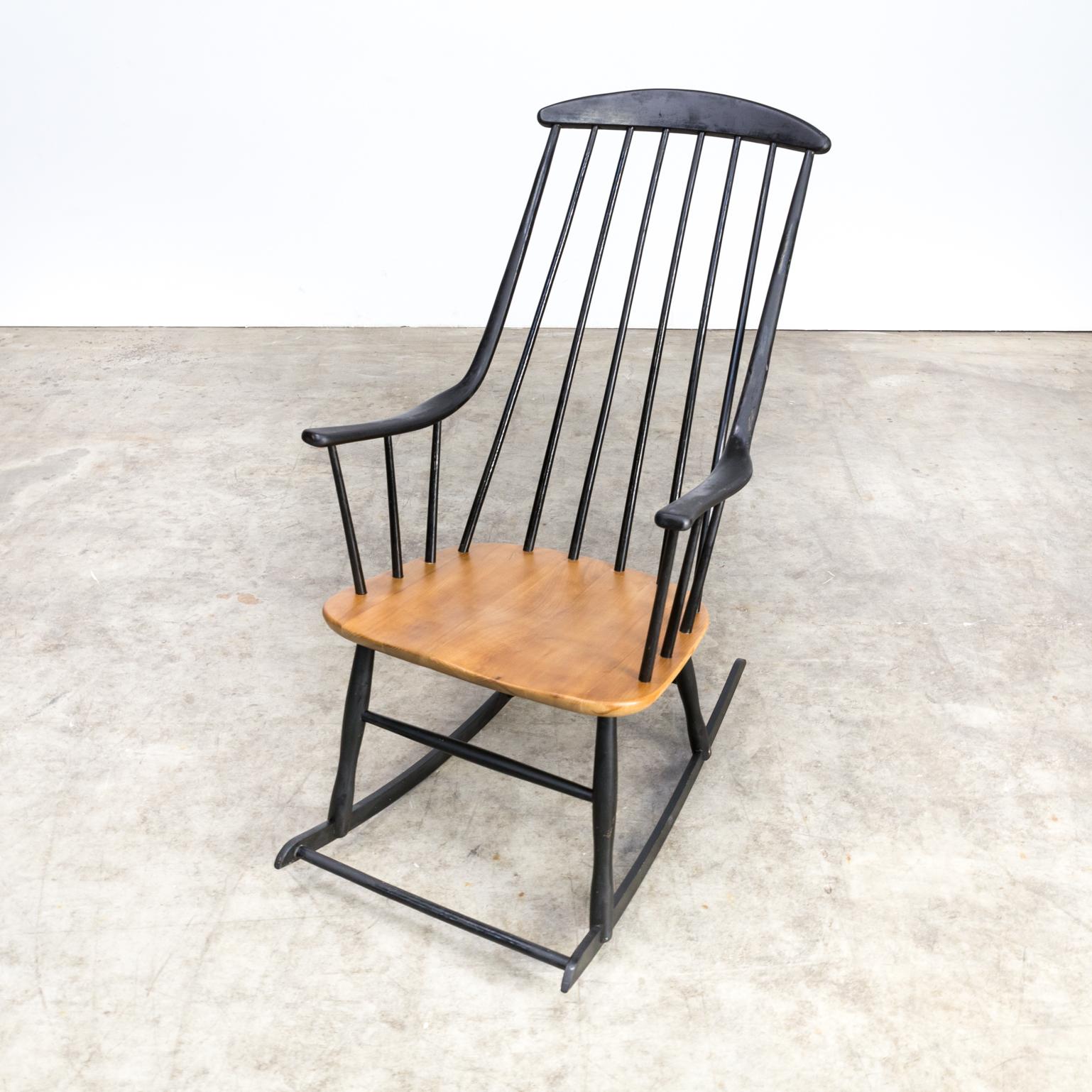 Mid-20th Century 1960s Lena Larsson ‘Grandessa’ Rocking Chair for Nesto For Sale
