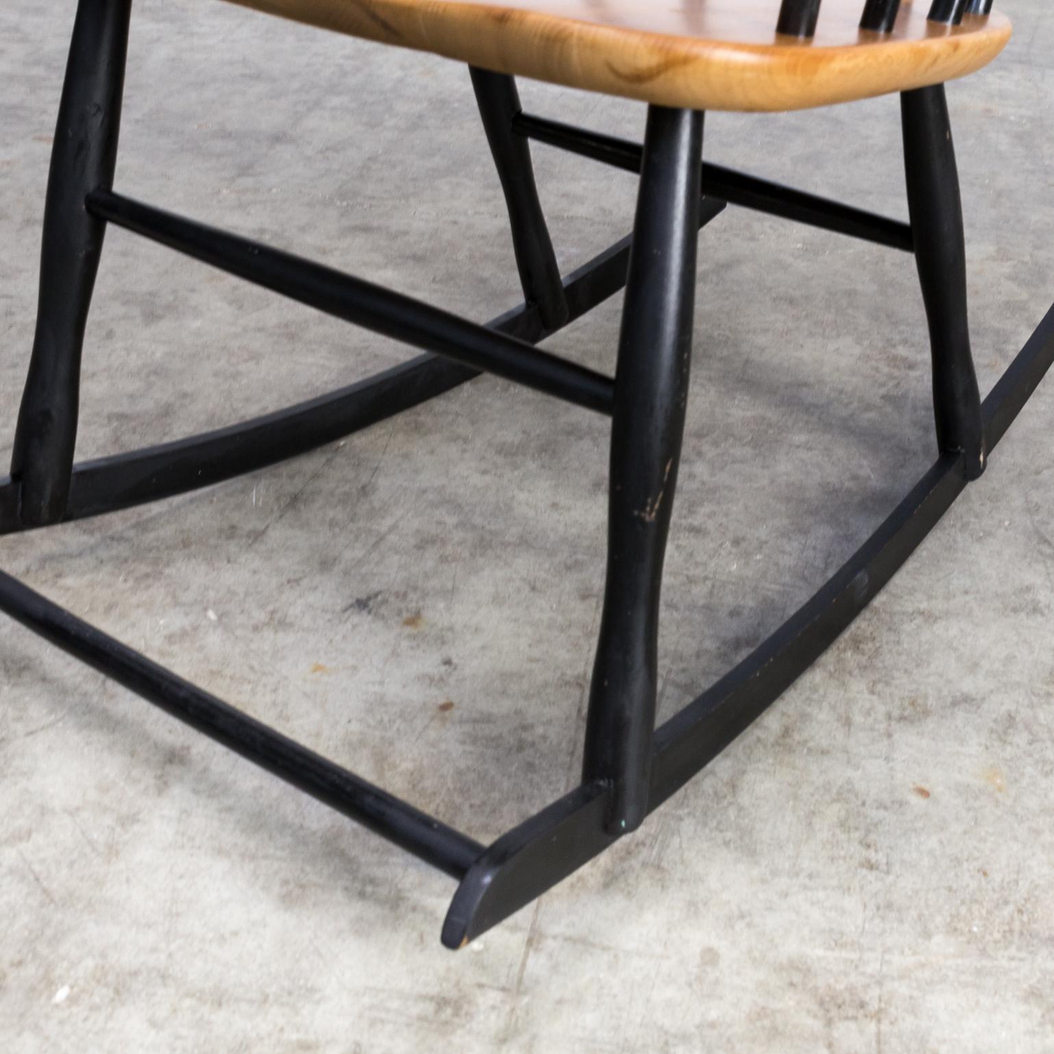 Wood 1960s Lena Larsson ‘Grandessa’ Rocking Chair for Nesto For Sale