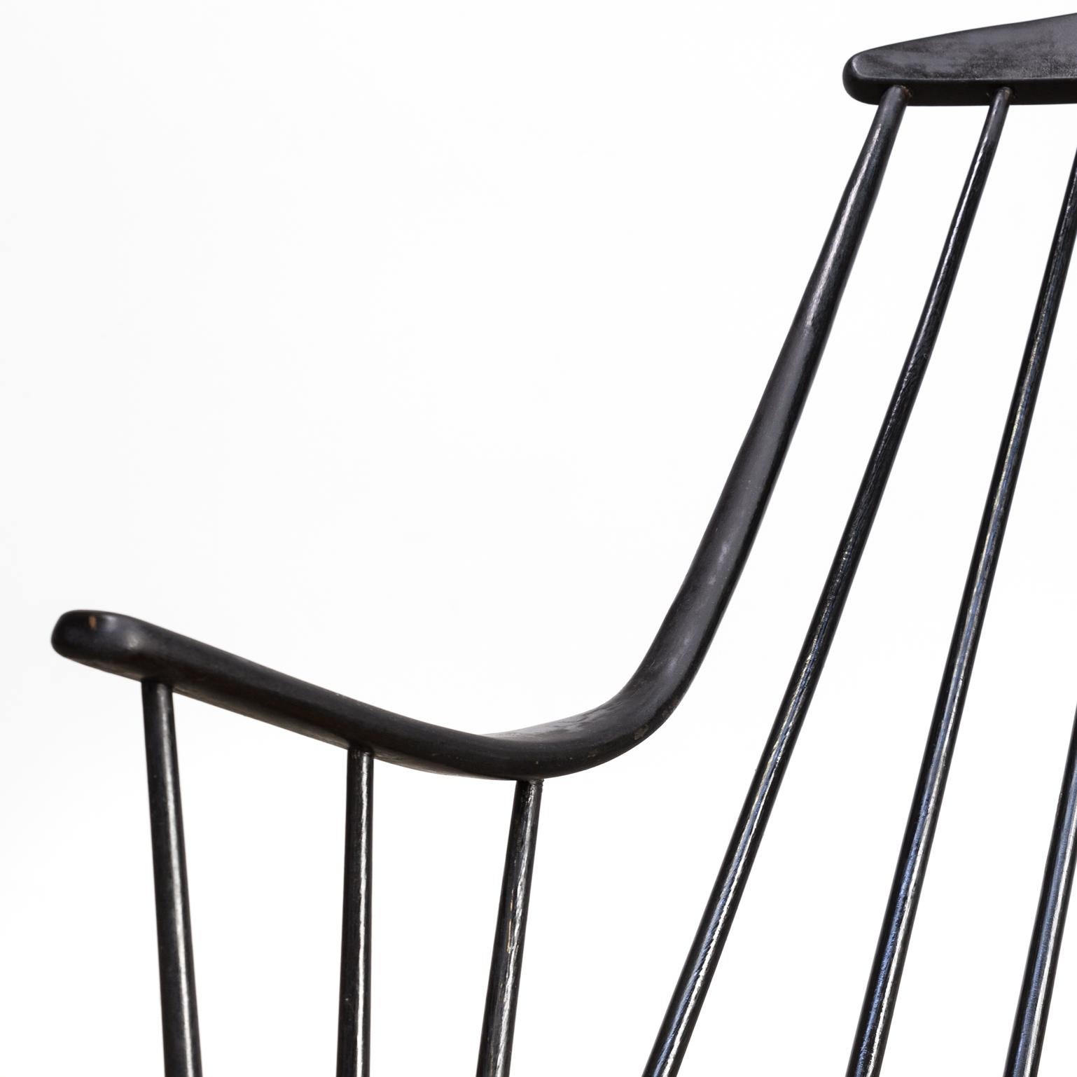 1960s Lena Larsson ‘Grandessa’ Rocking Chair for Nesto For Sale 1