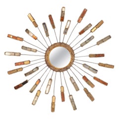 '60s Line Vautrin Etincelle Mirror in Talosel