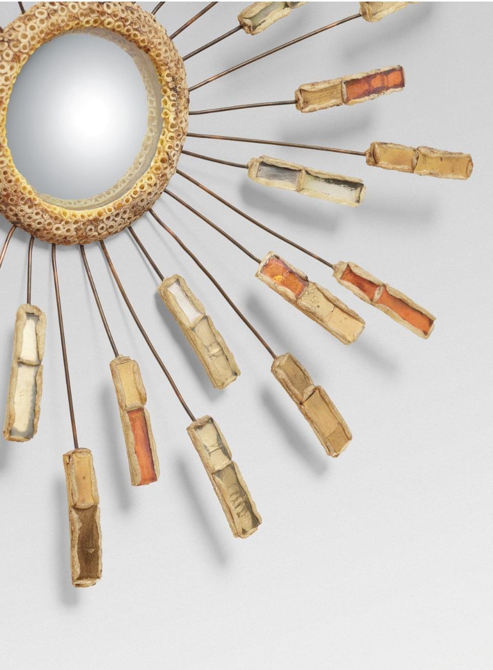 '60s Line Vautrin Etincelle Mirror in Talosel For Sale 2
