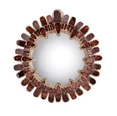 Specchio Line Vautrin Gerbera anni '60 in Talosel