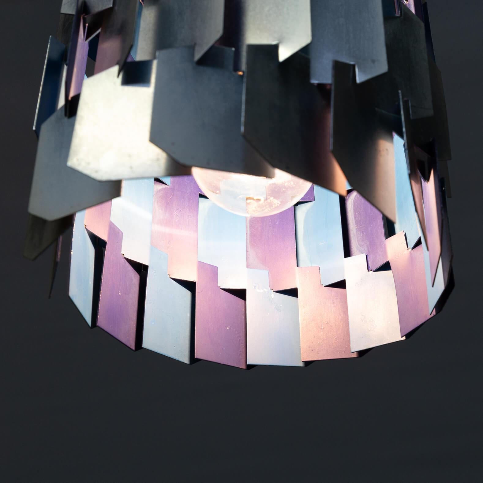 20th Century 1960s Louis Weisdorf ‘facet’ Hanging Lamp for Lyfa For Sale