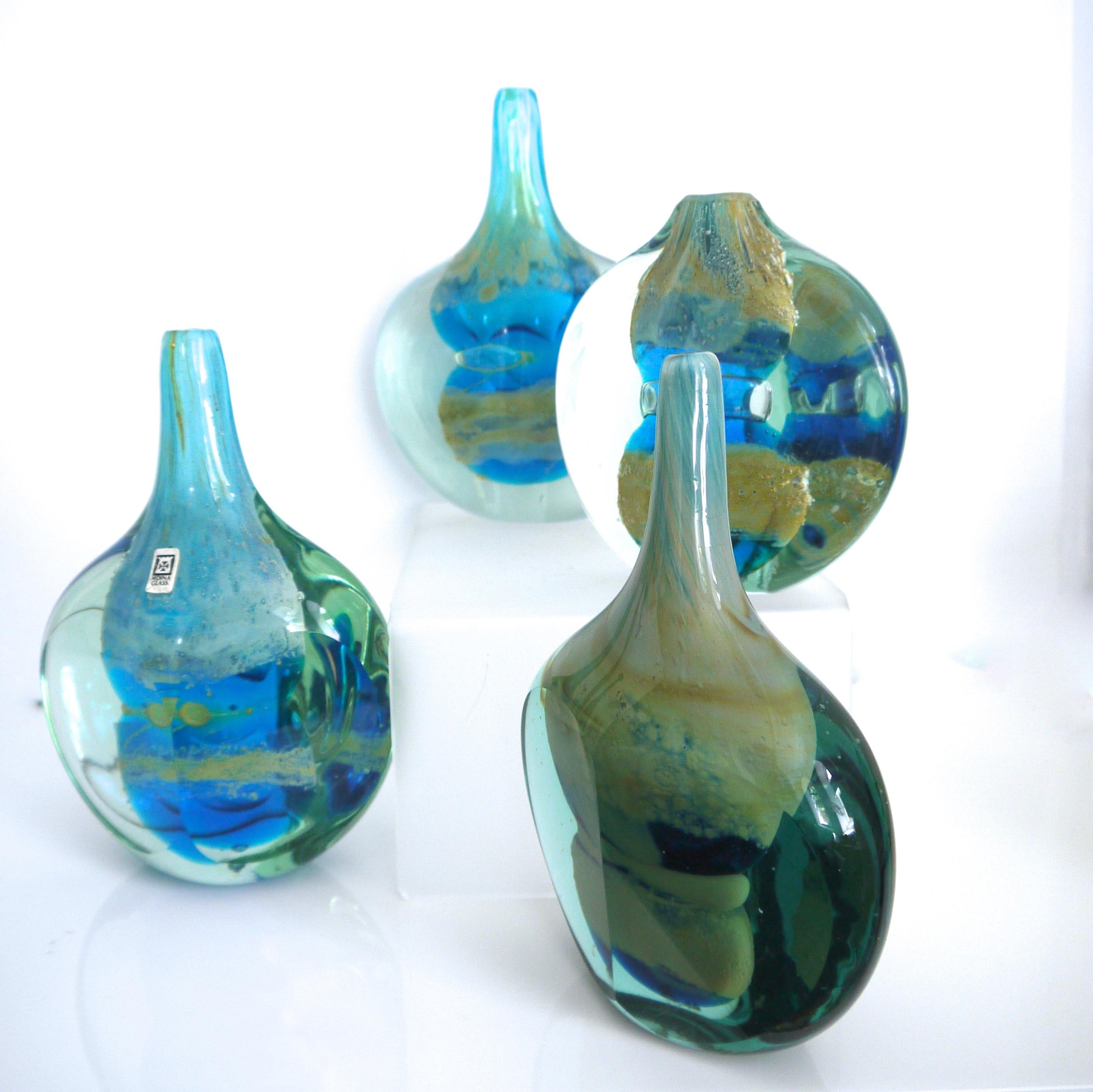 Mid-Century Modern 60s Mdina 'Lollipops' by Michael Harris, Signed, Sun, Sea and Sand Period For Sale