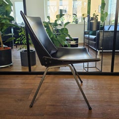 60s Mid-Century Modern Faux Leather Chair