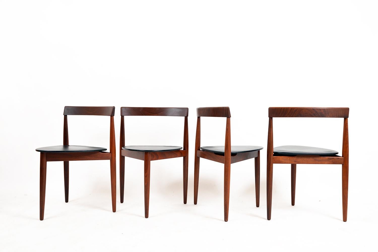 60s Midcentury Modern Danish Teak Frem Rojle ‘Roundette’ Dining Suite Hans Olsen 4