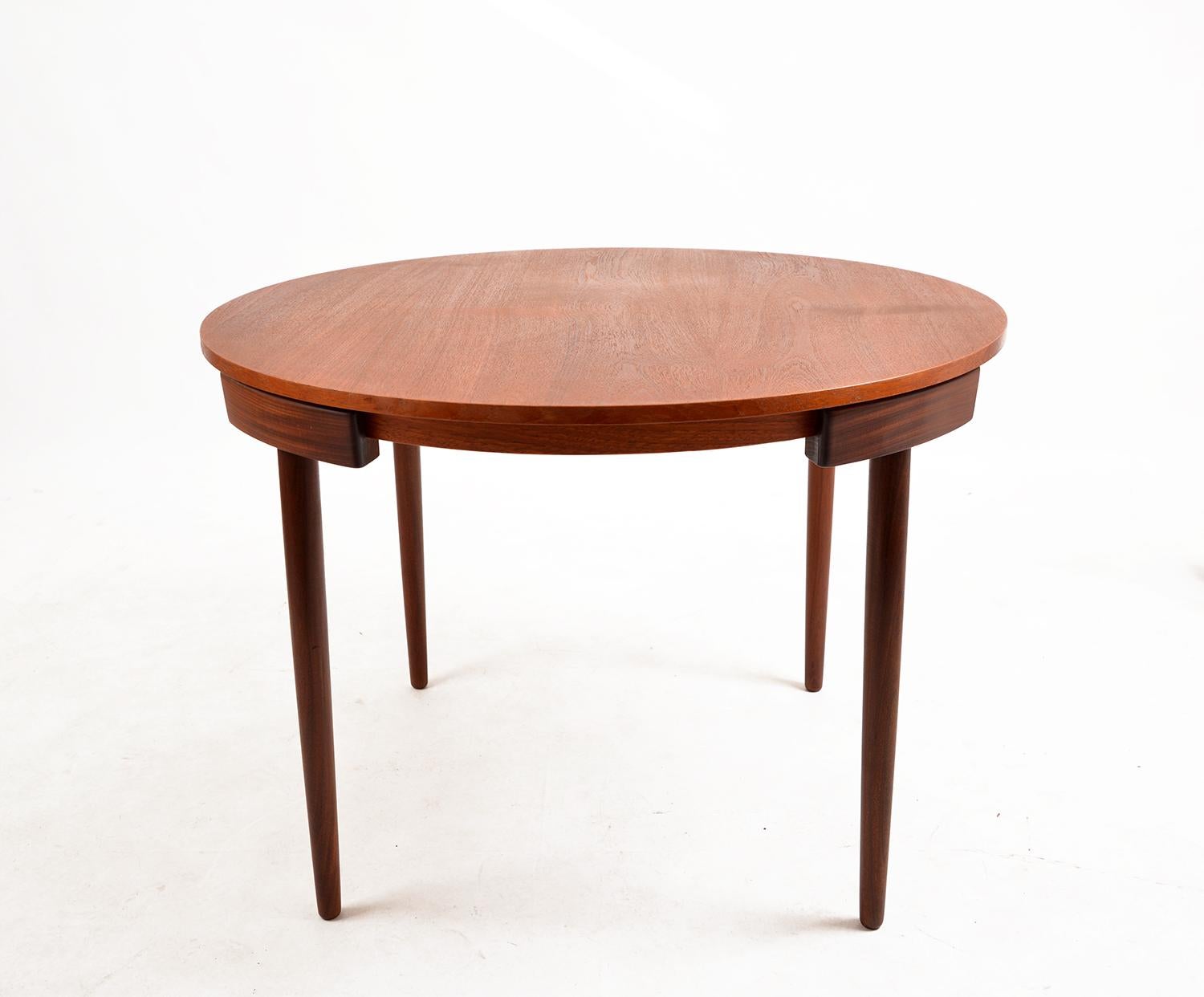 60s Midcentury Modern Danish Teak Frem Rojle ‘Roundette’ Dining Suite Hans Olsen 7