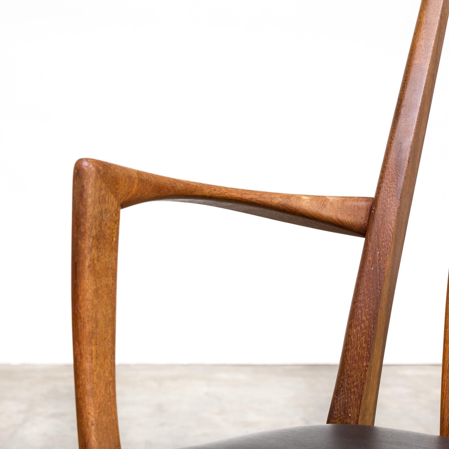 60s Niels Koefoed ‘eva’ dining chair for Koefoed Hornslet set/5 For Sale 10