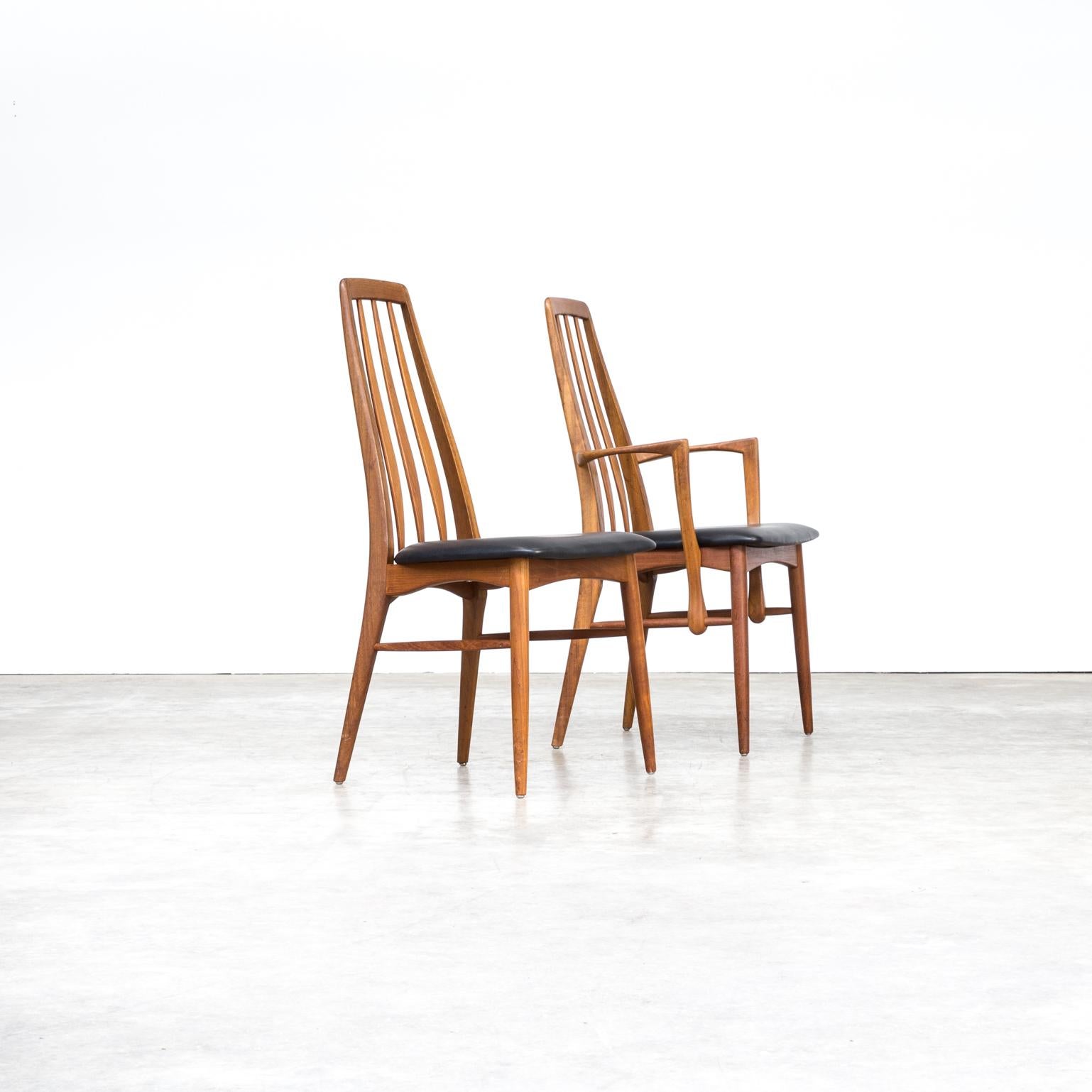 Teak 60s Niels Koefoed ‘eva’ dining chair for Koefoed Hornslet set/5 For Sale