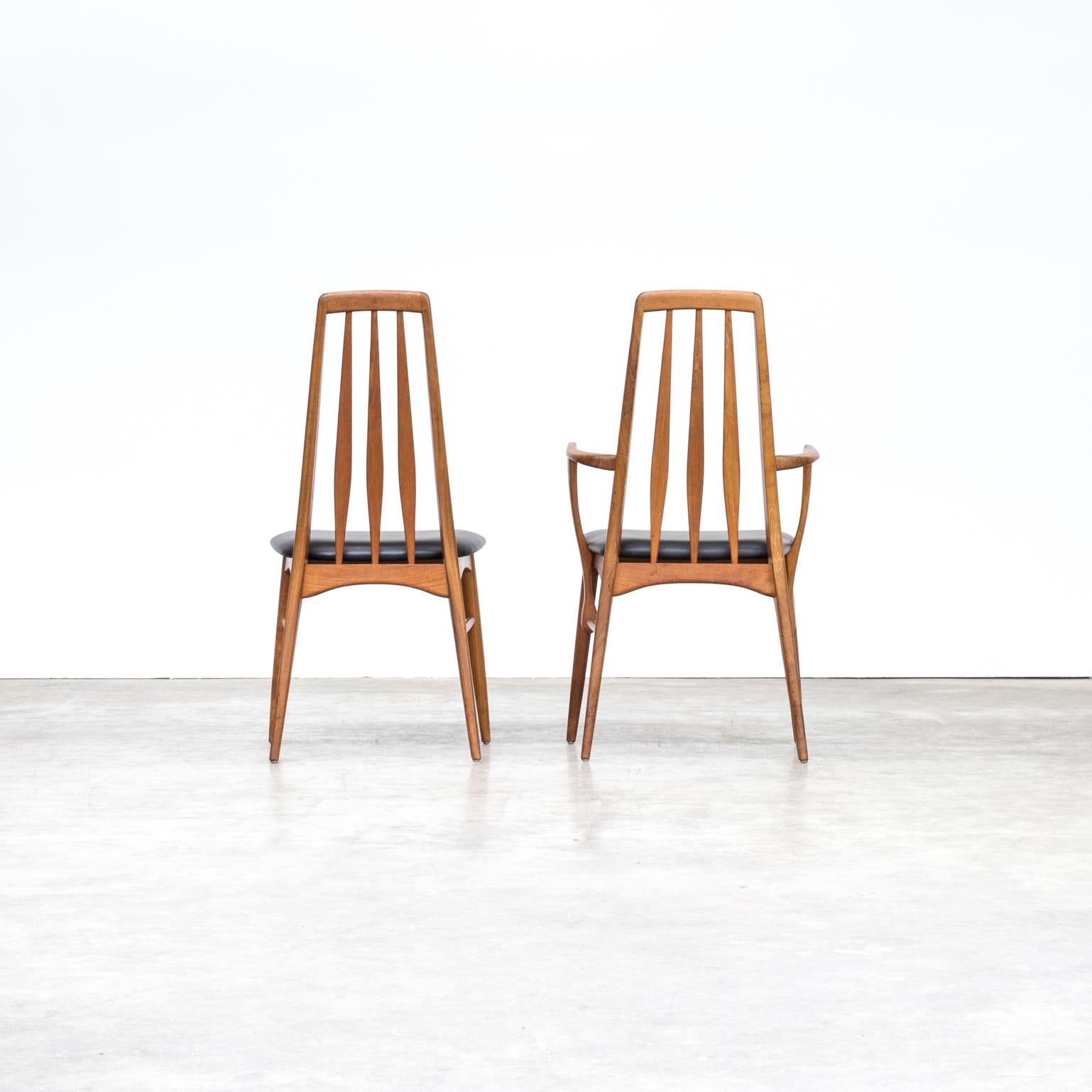 60s Niels Koefoed ‘eva’ dining chair for Koefoed Hornslet set/5 For Sale 2