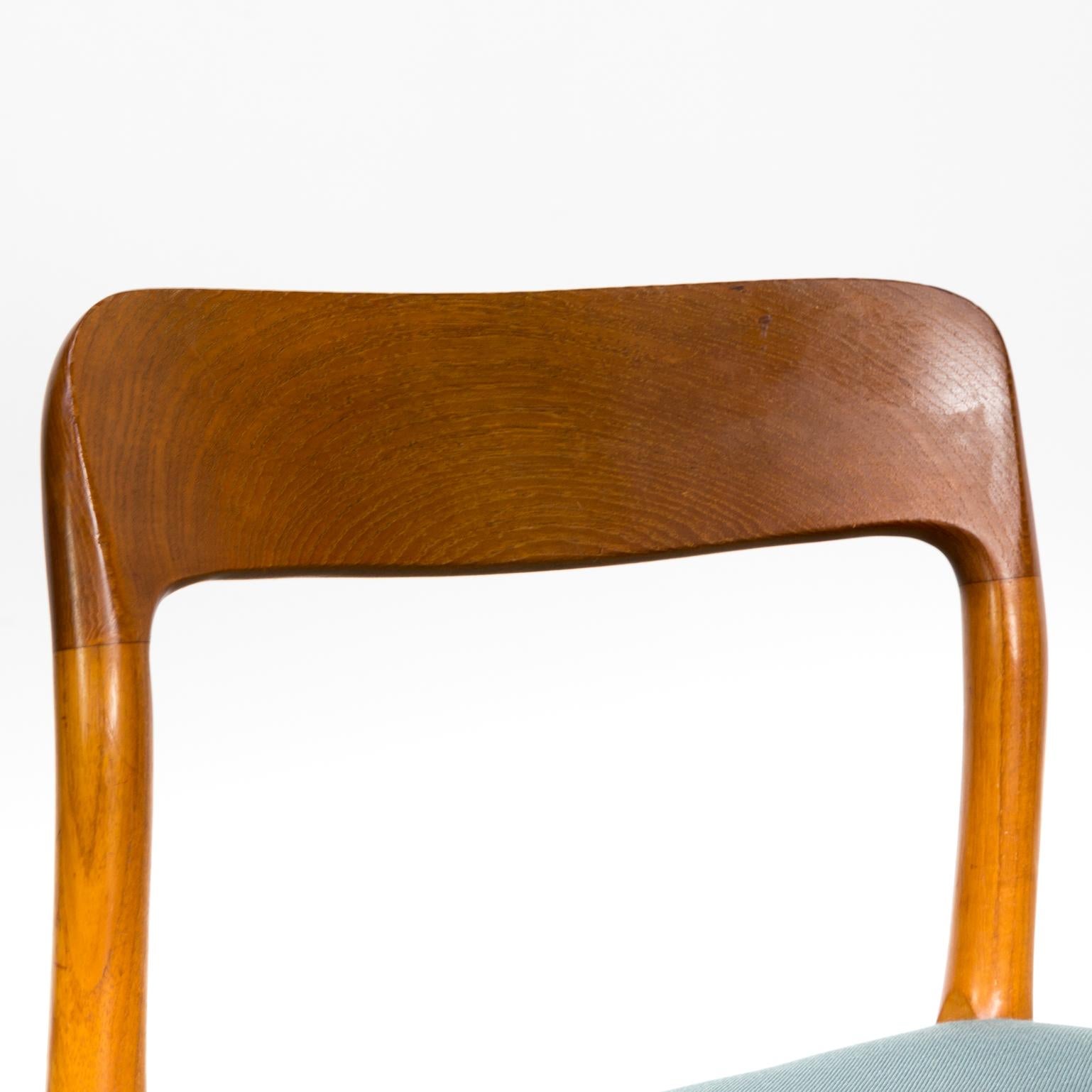 1960s Niels O. Møller Model 75 Dining Chairs for J.L. Møller Set of 6 For Sale 6