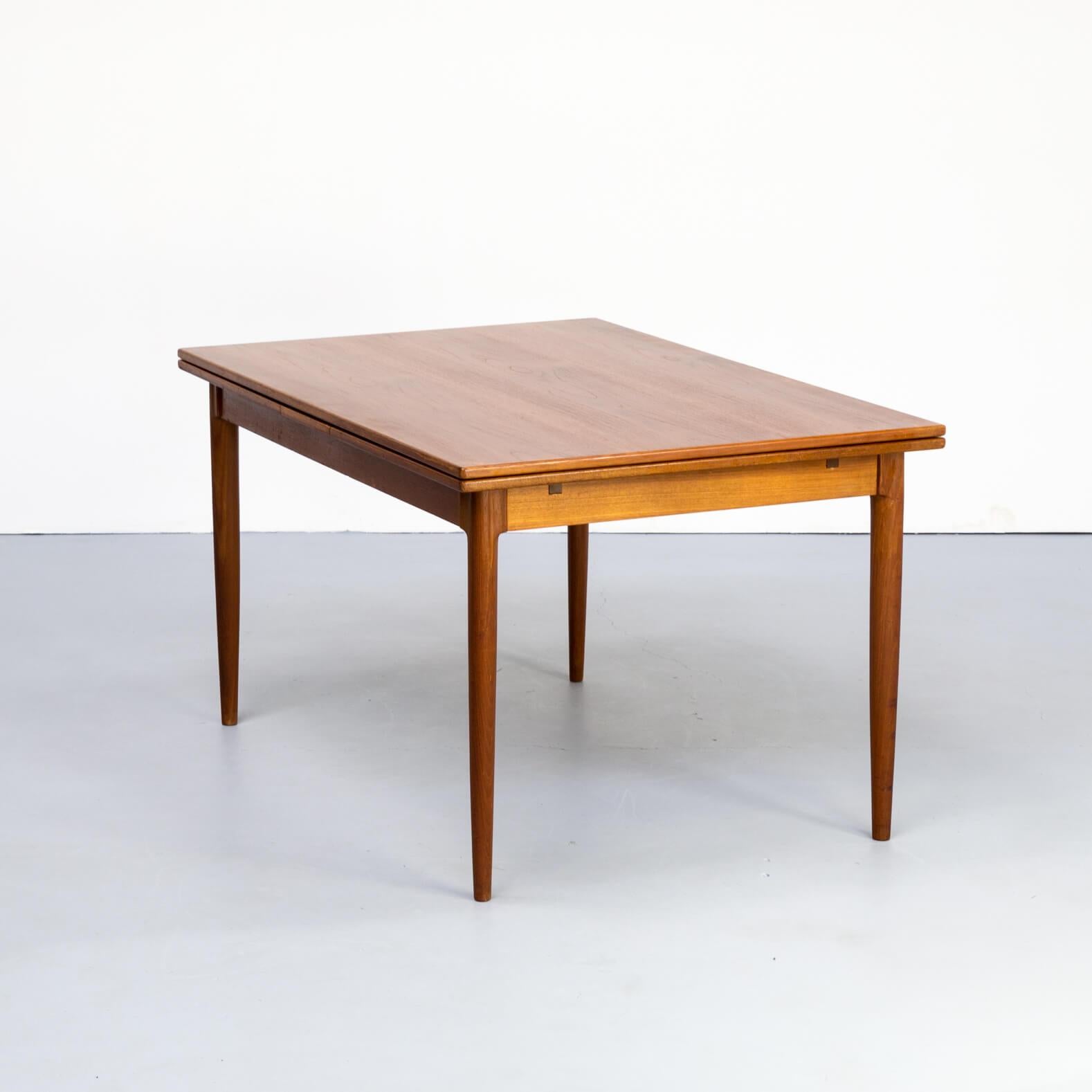 Teak 1960s Niels Otto Møller Extendable Dining Table ‘Model No 12’ for J.L. Møllers For Sale