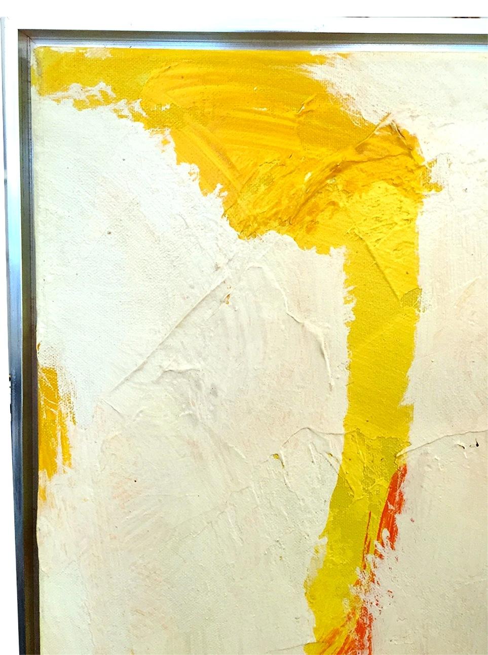 American 1960s Original Oil on Canvas Abstract Painting by, Lee Reynolds-Signed For Sale