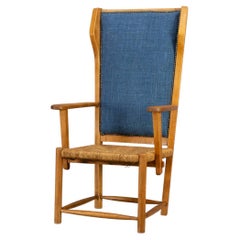 60s Orkney Oak Wooden and Wicker Chair