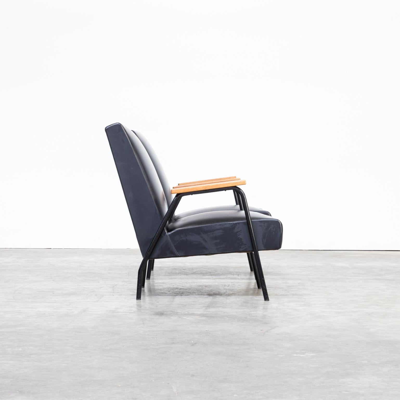 Metal 60s Pierre Guariche ‘Rio’ fauteuils for Meurop set/2 For Sale