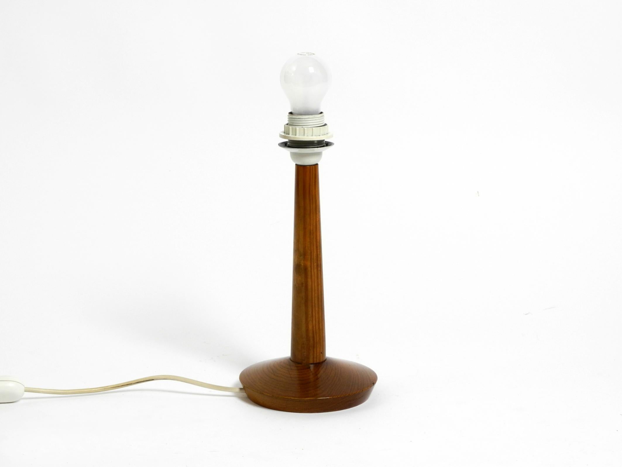 Wood 60s pine veneer lamella table lamp by Hans Agne Jakobsson  Markaryd Sweden For Sale