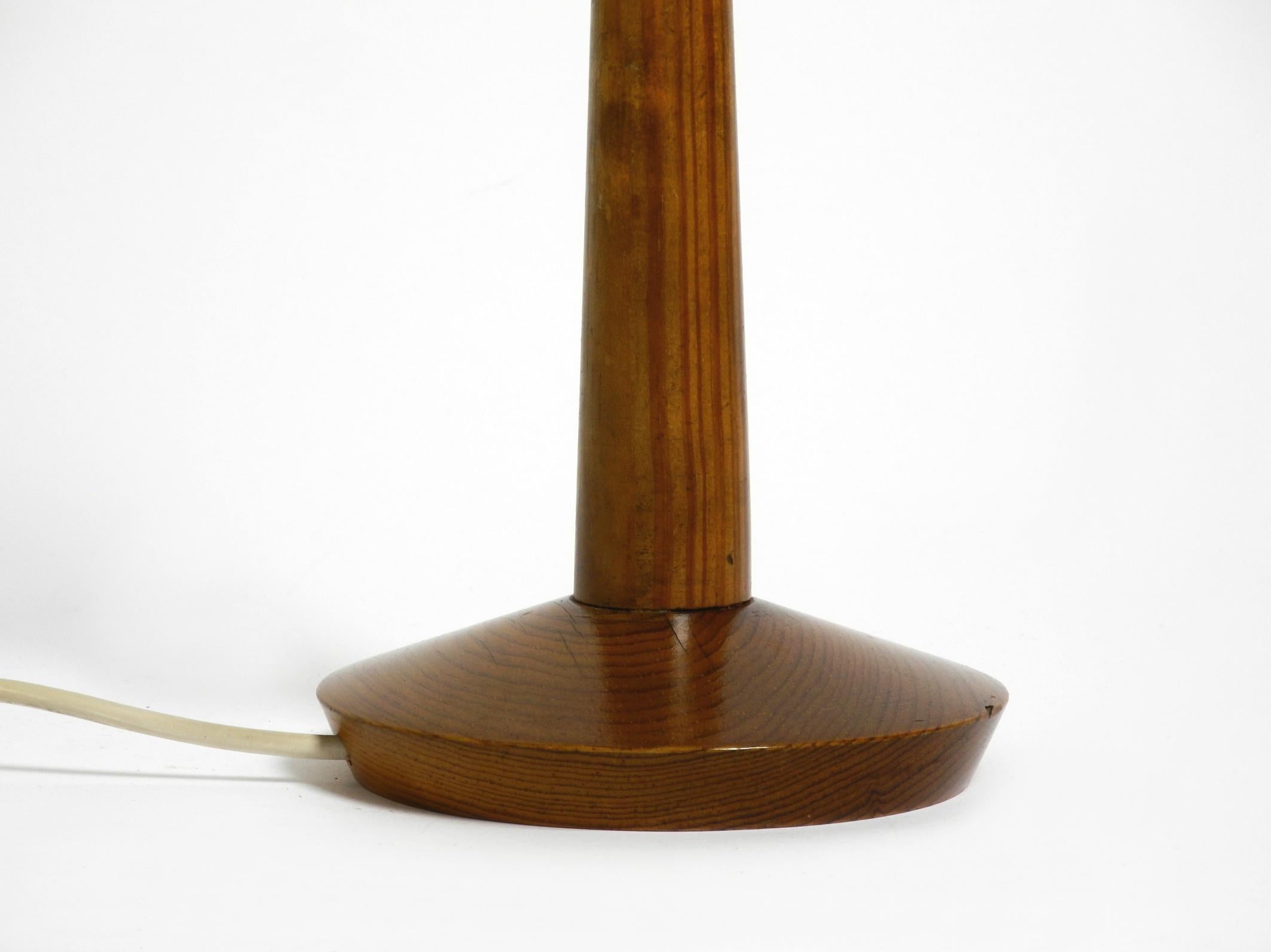 60s pine veneer lamella table lamp by Hans Agne Jakobsson  Markaryd Sweden For Sale 2