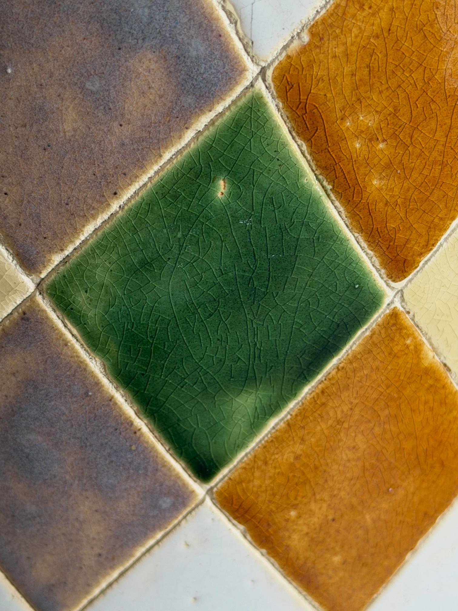 60s Pop Art Hand gemalt Keramik Schirmständer Halter abstrakte Harlekin im Angebot 3