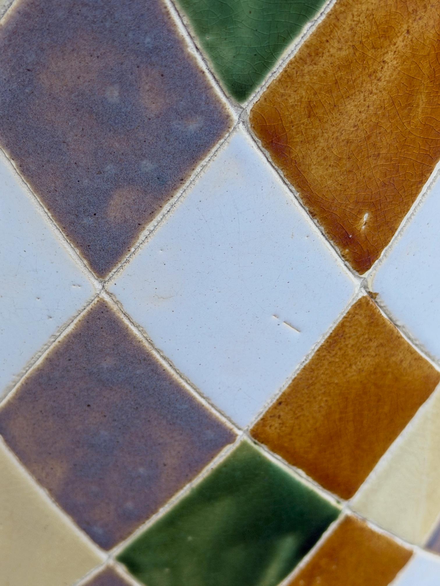 60s Pop Art Hand gemalt Keramik Schirmständer Halter abstrakte Harlekin im Zustand „Gut“ im Angebot in St.Petersburg, FL