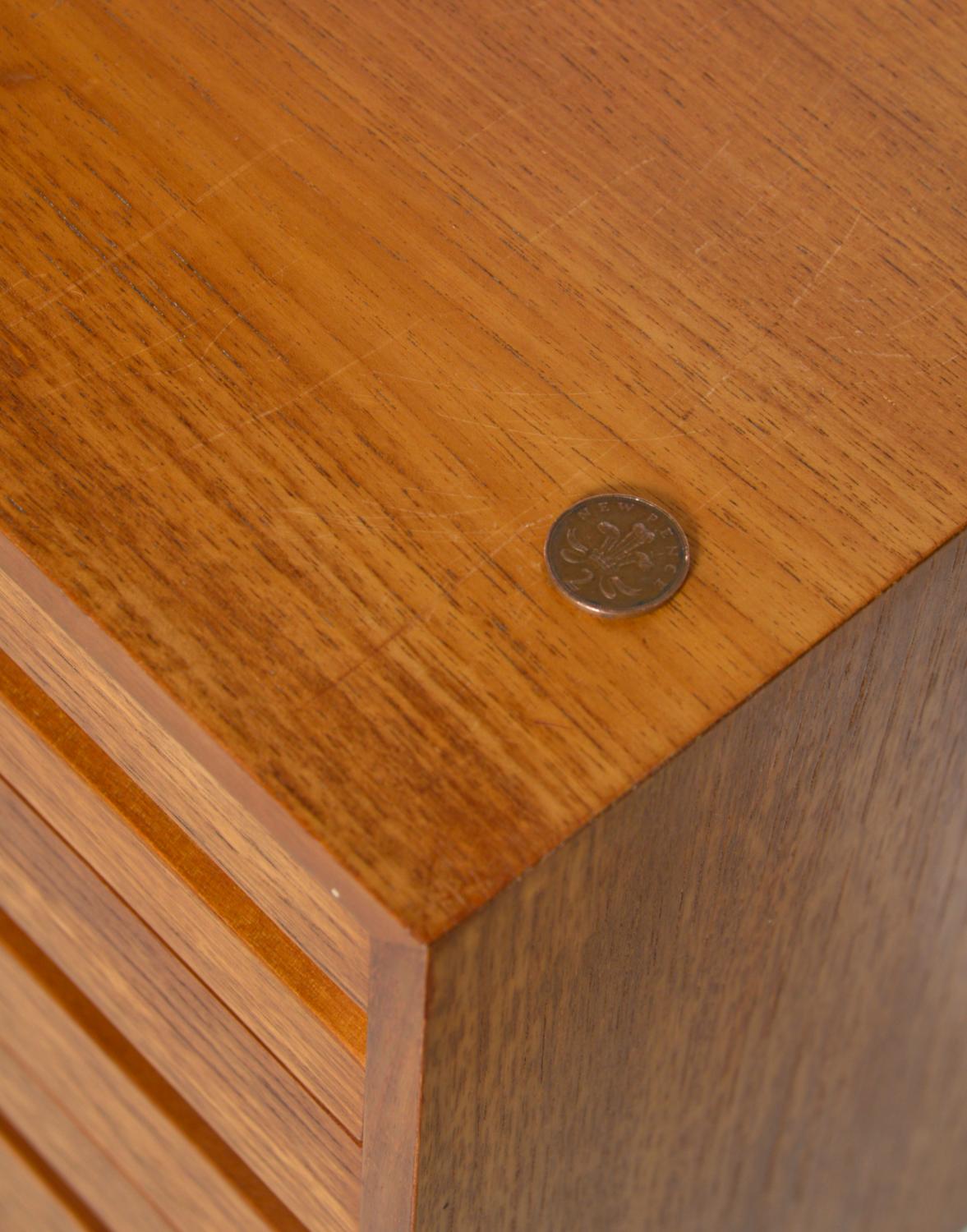60s Poul Cadovius Modular Teak 3-Bay Danish Royal System Wall Unit Shelving Desk 11