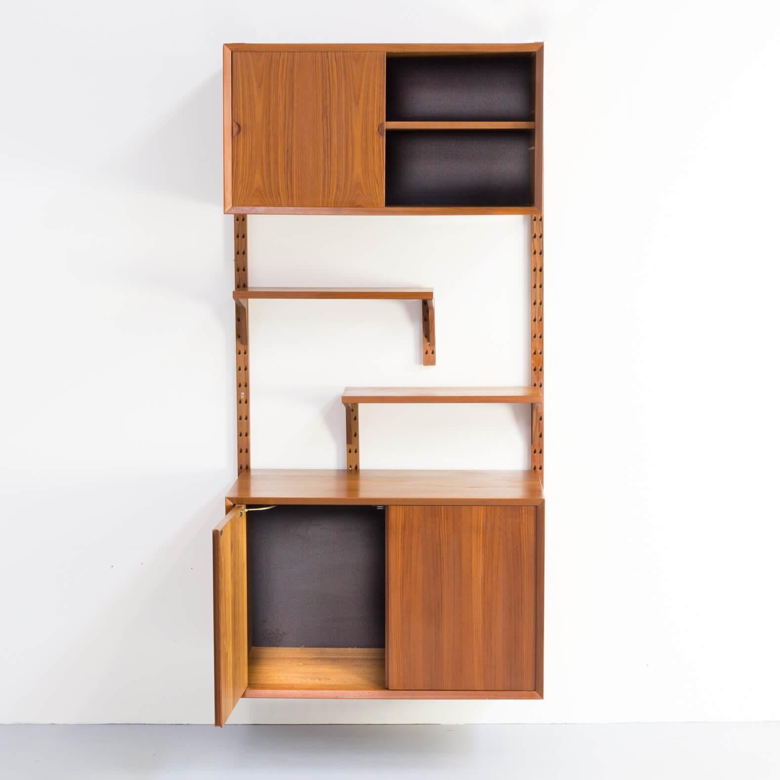 Mid-Century Modern 1960s Poul Cadovius Wall Unit for Cado