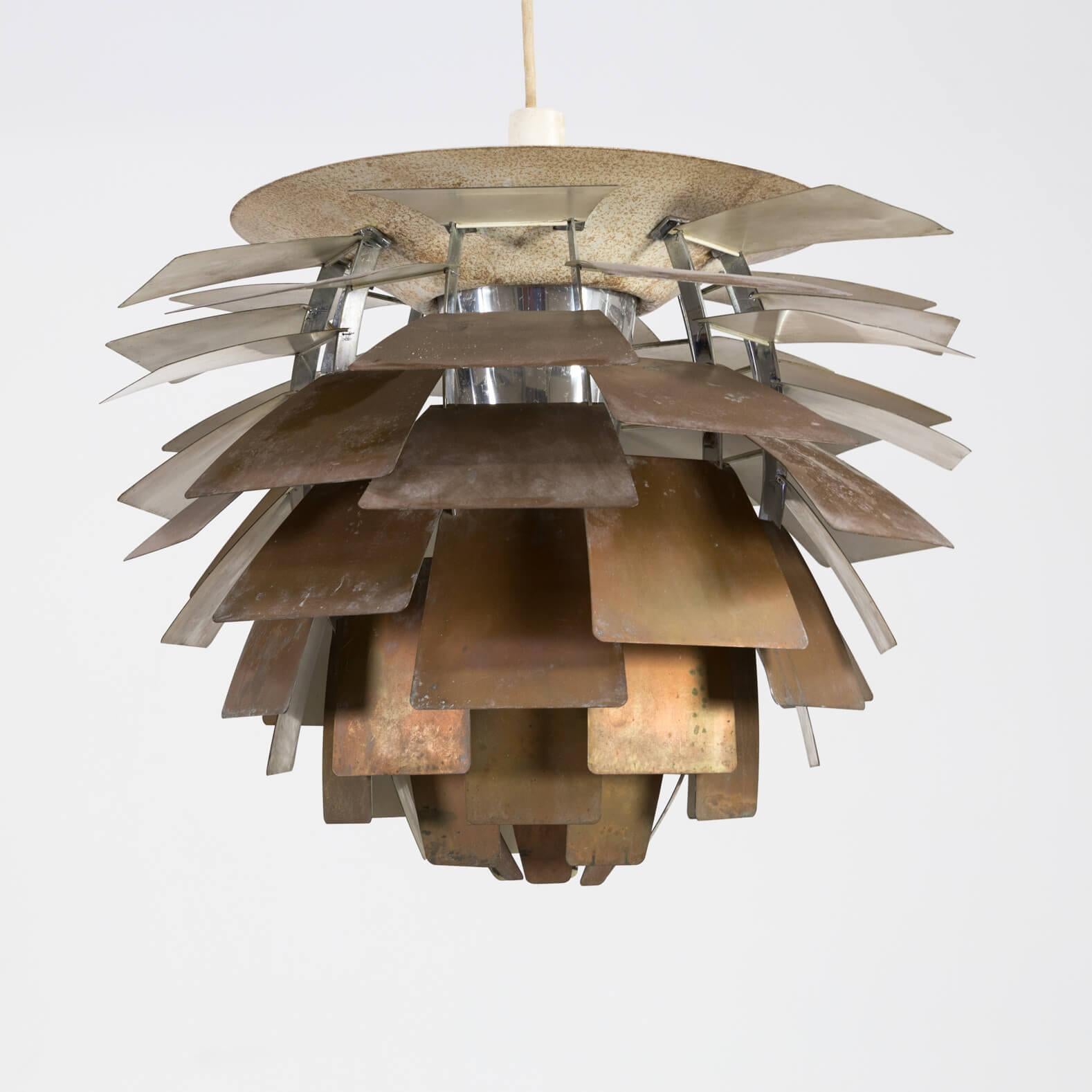 Danish 1960s Poul Henningsen ‘Artichoke’ Pendant Lamp for Louis Poulsen For Sale