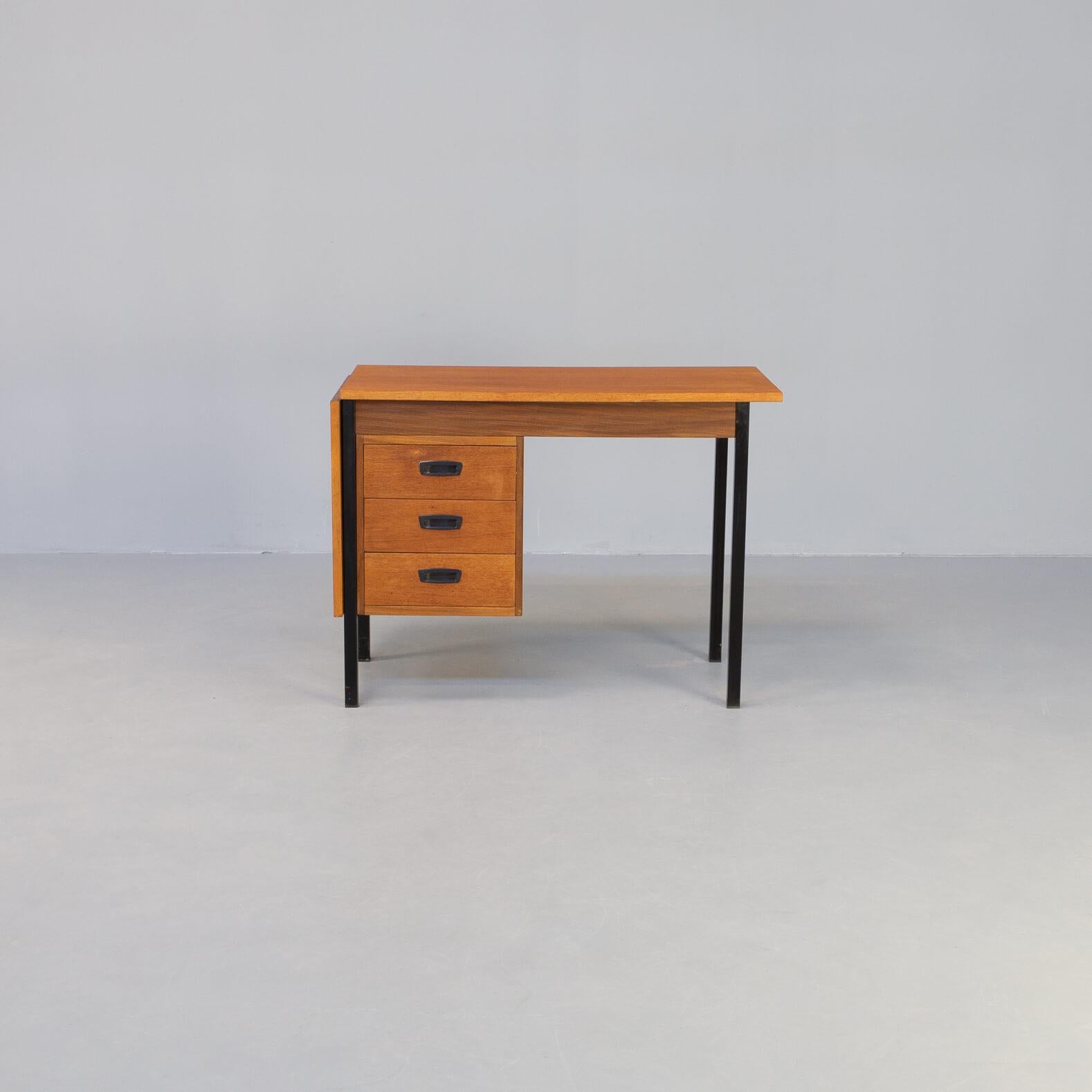 Mid-Century Modern 60s Rare Drop Leaf Writing Desk Attr H, Sigh & Sons Møbelfabrik A/S For Sale