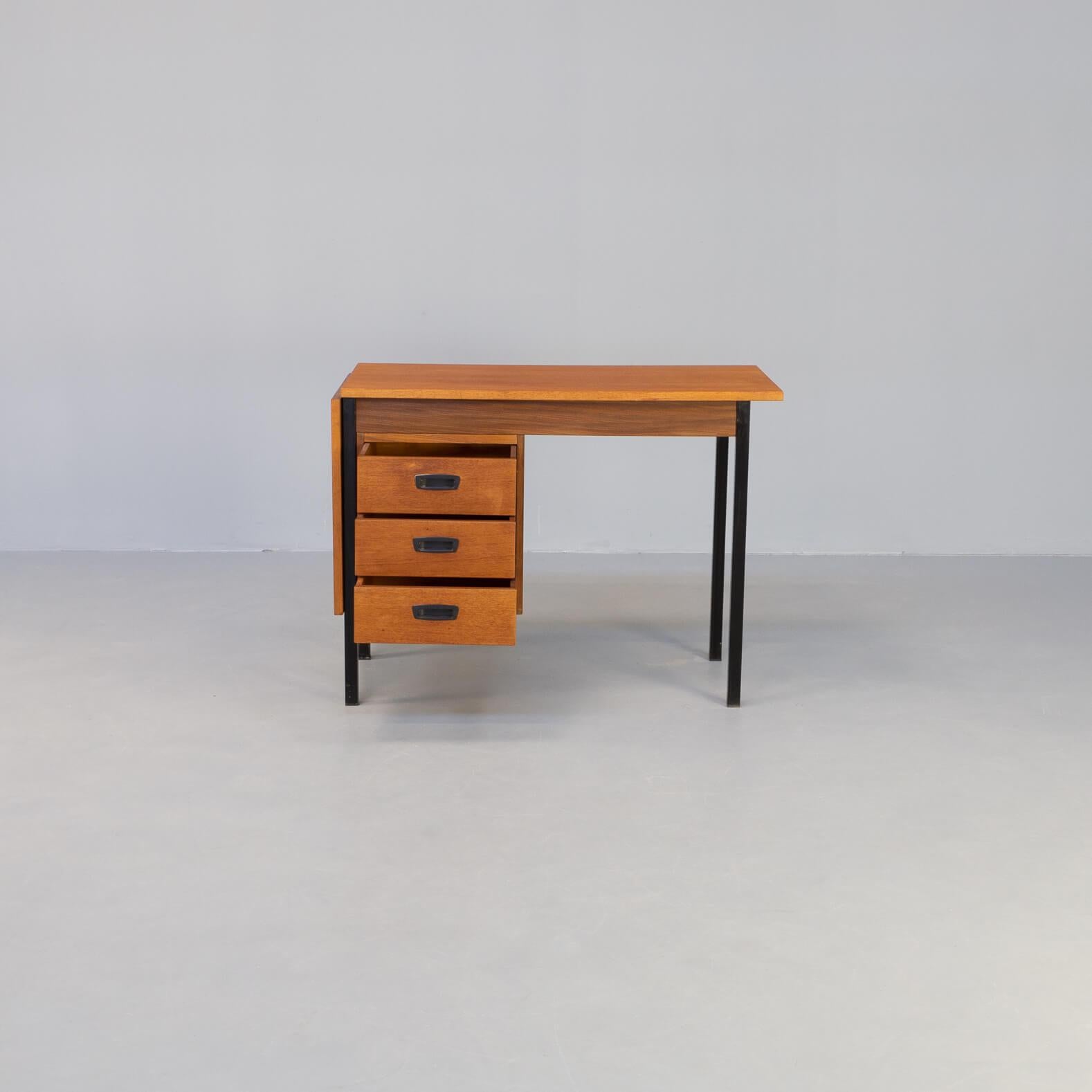 Danish 60s Rare Drop Leaf Writing Desk Attr H, Sigh & Sons Møbelfabrik A/S For Sale