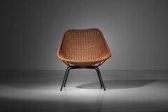 60's rattan armchair