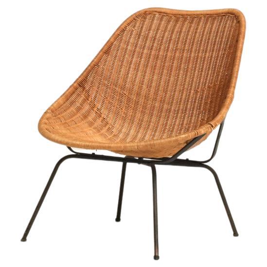 60's rattan armchair