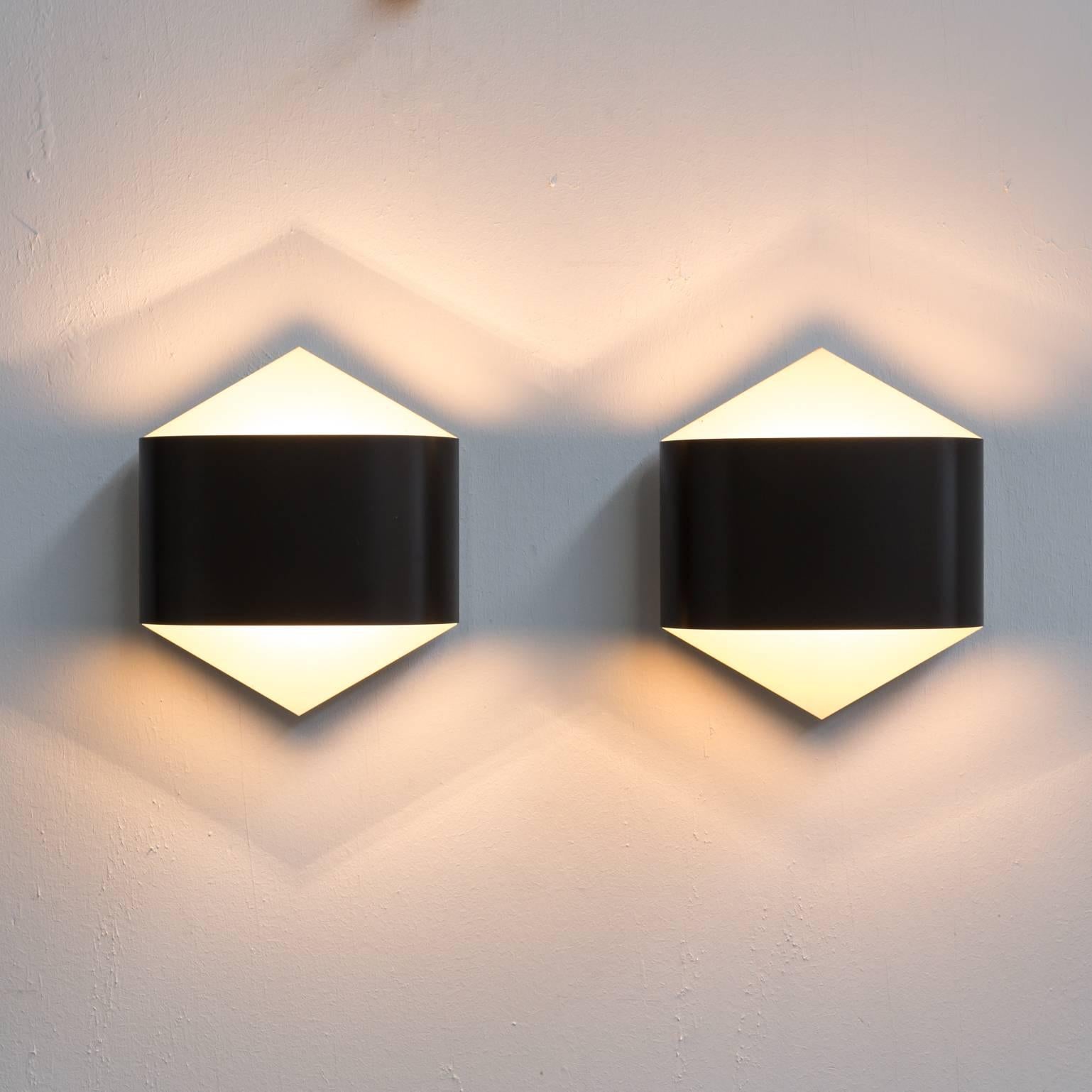 1960s Rolf Krüger & Dieter Witte Wall Sconces by Staff Germany, Set of Two In Good Condition For Sale In Amstelveen, Noord