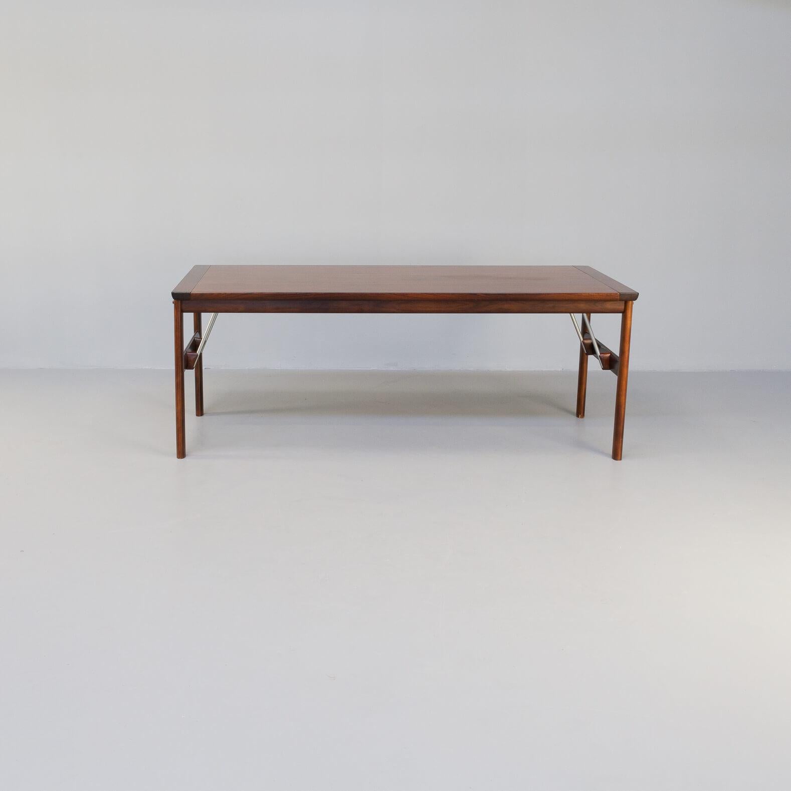 60s Rosewood Dining Table for Sibast In Good Condition For Sale In Amstelveen, Noord