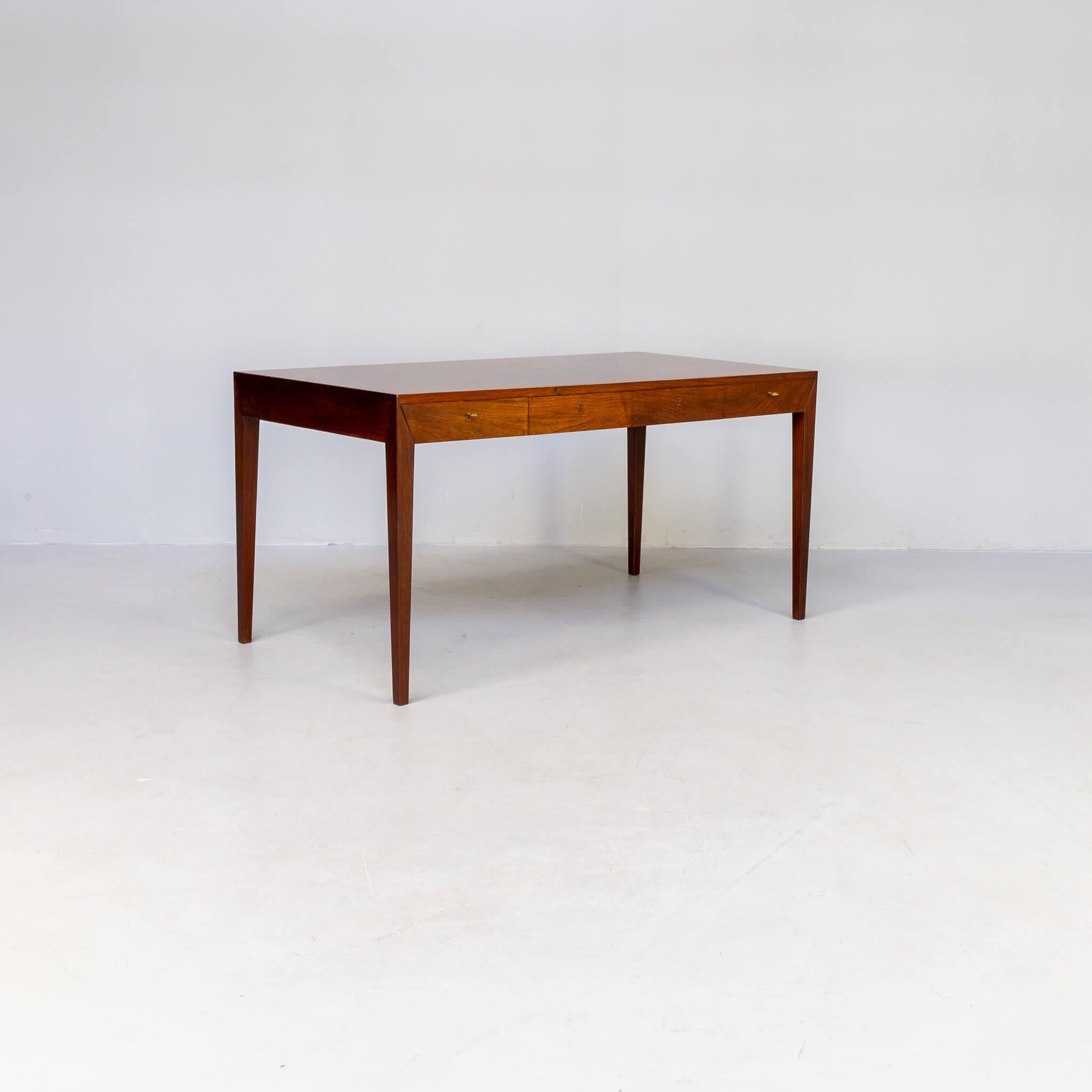 20th Century 60s Severin Hansen Rosewood Writing Desk for Haslev