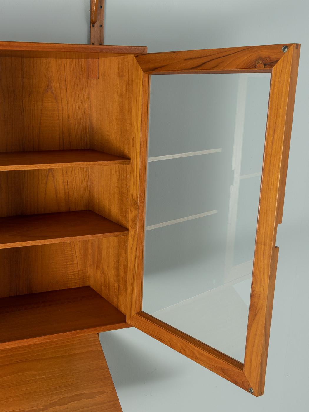 Glass 60s Shelving System by HG Furniture, Made in Denmark