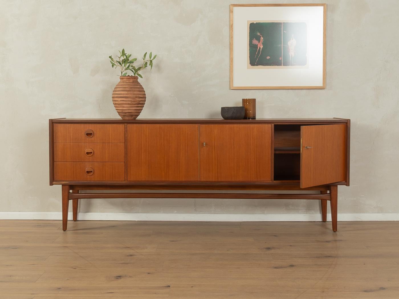 German 60s Sideboard by Bartels in Teak For Sale
