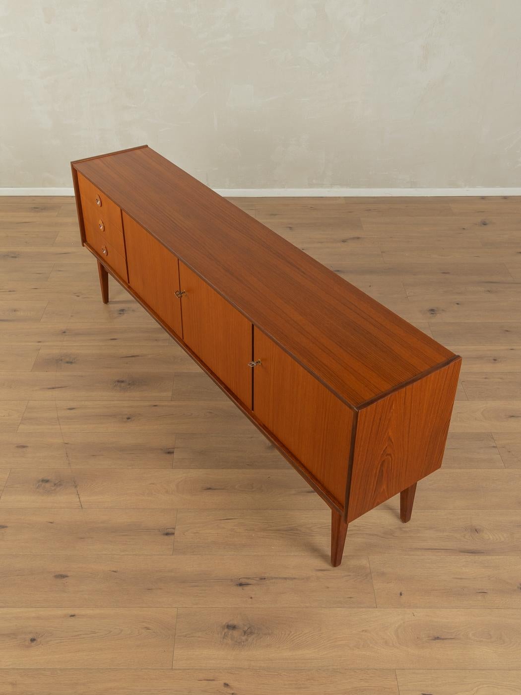 60s Sideboard by Bartels in Teak In Good Condition For Sale In Neuss, NW