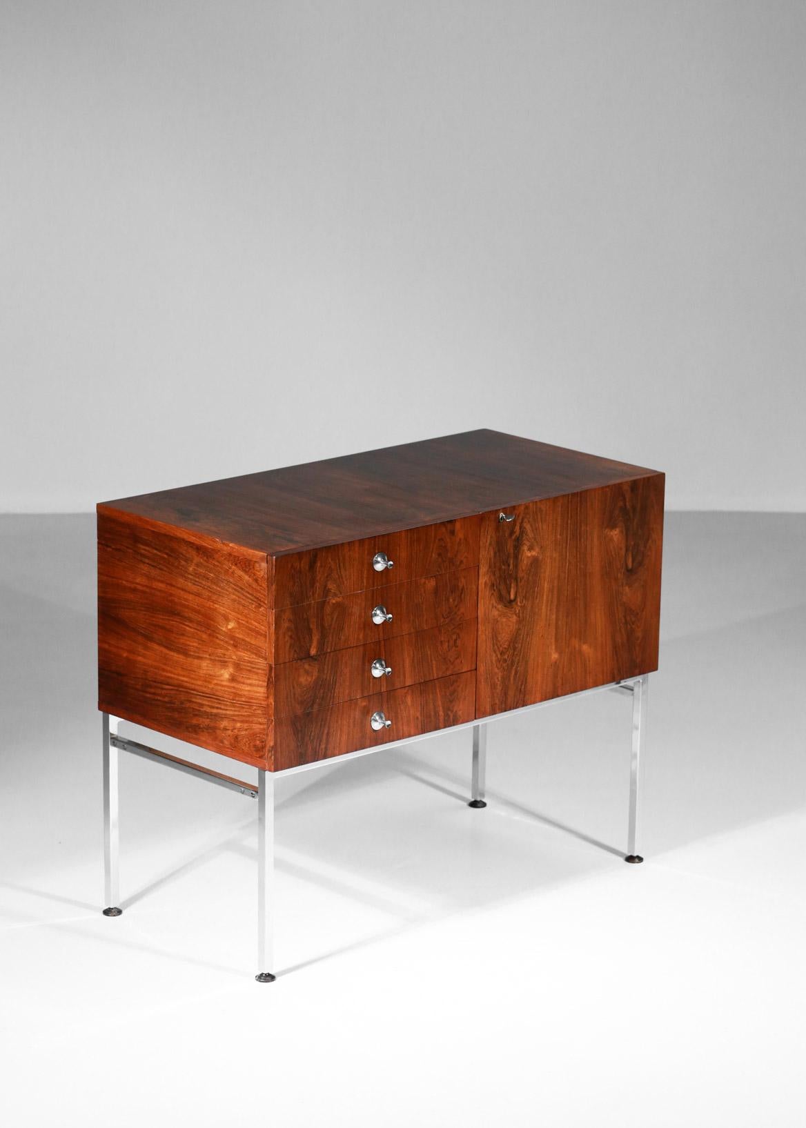 1960s Sideboard by the French Designer Alain Richard Edited by Meuble TV For Sale 6