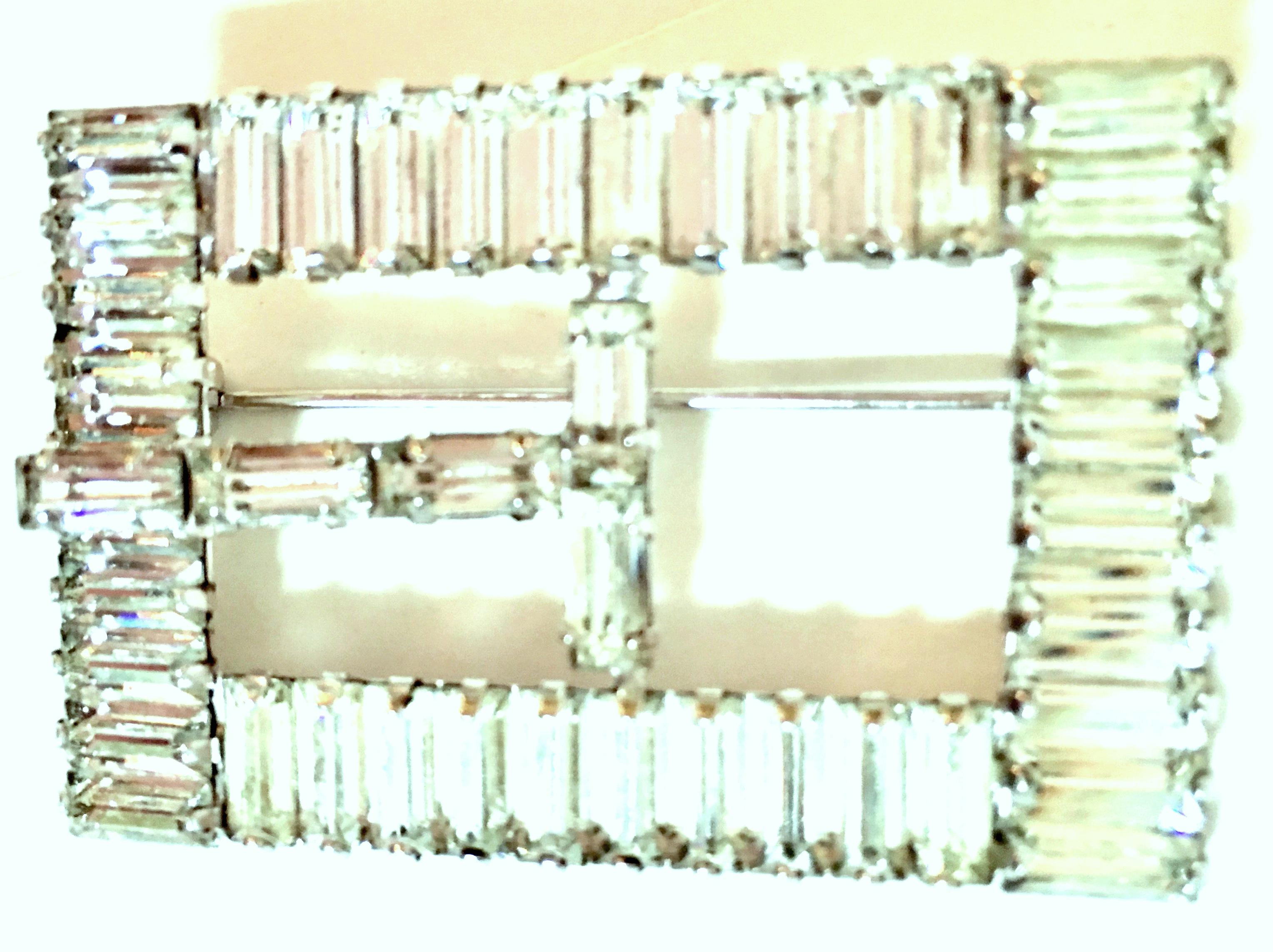 60'S Silver & Crystal Clear Swarovski Crystal 