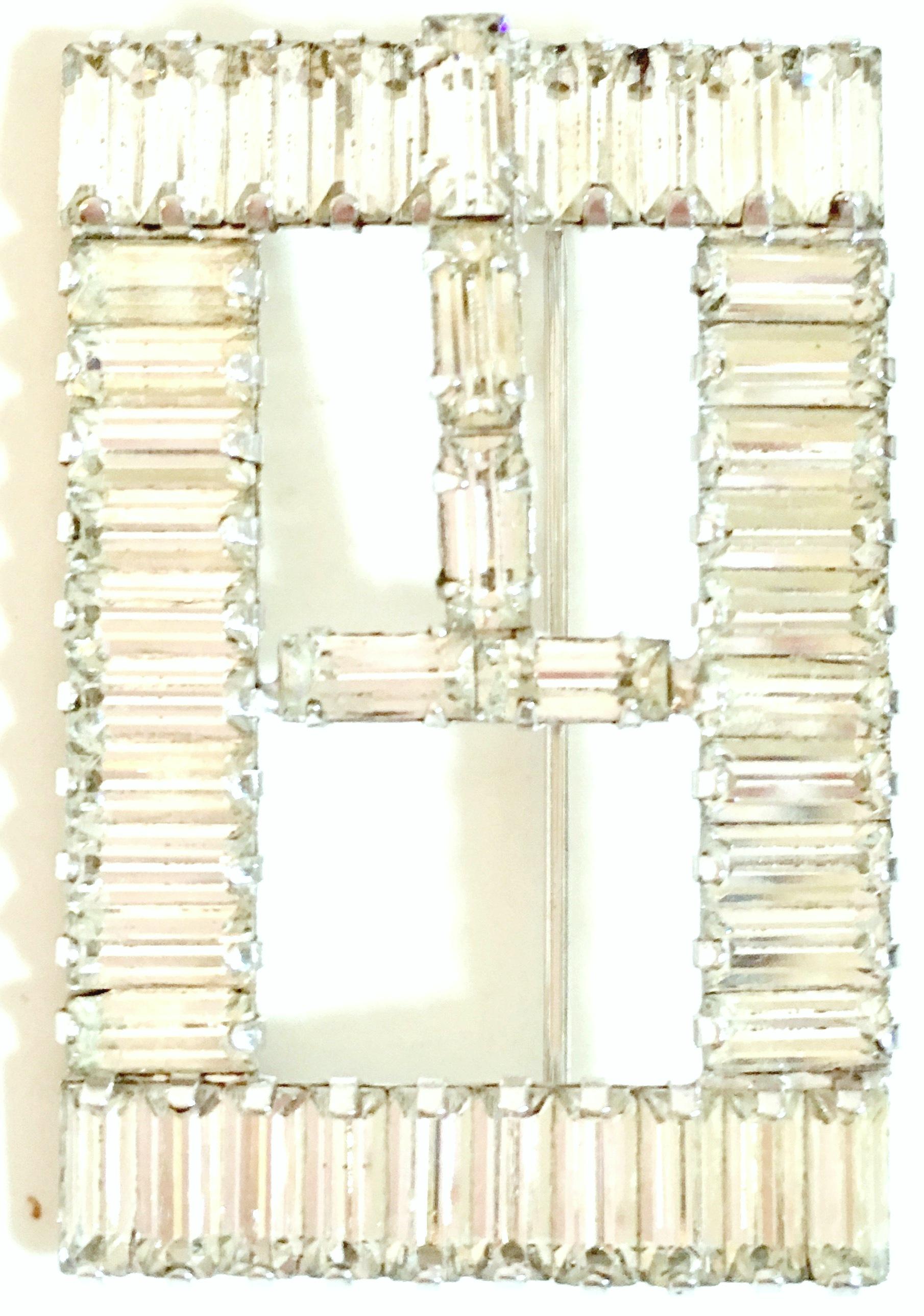 60'S Silver & Crystal Clear Swarovski Crystal 
