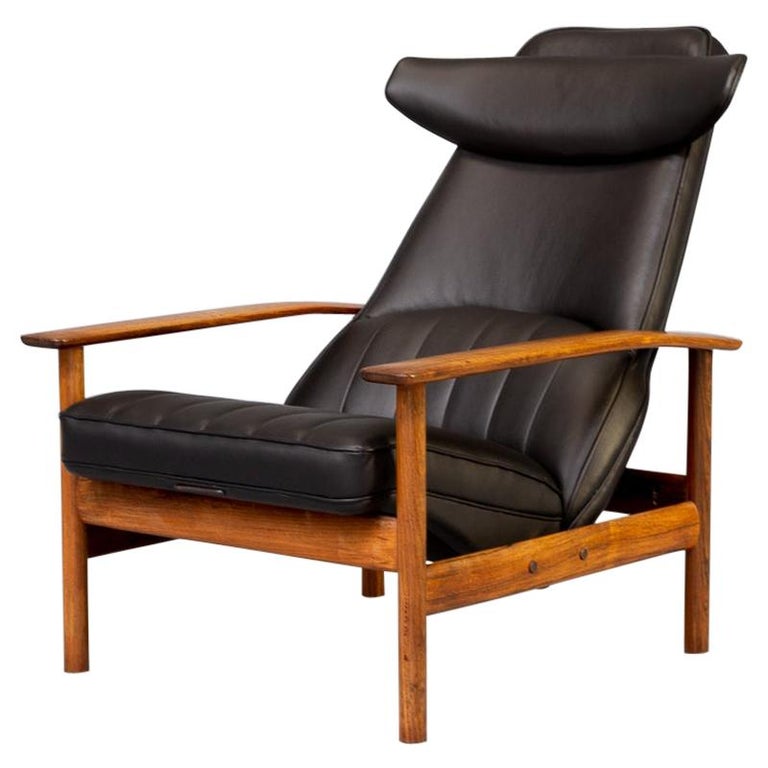 60s Sven Ivar Dysthe Unique and Rare Lounge Chair for Dokka Møbler For Sale