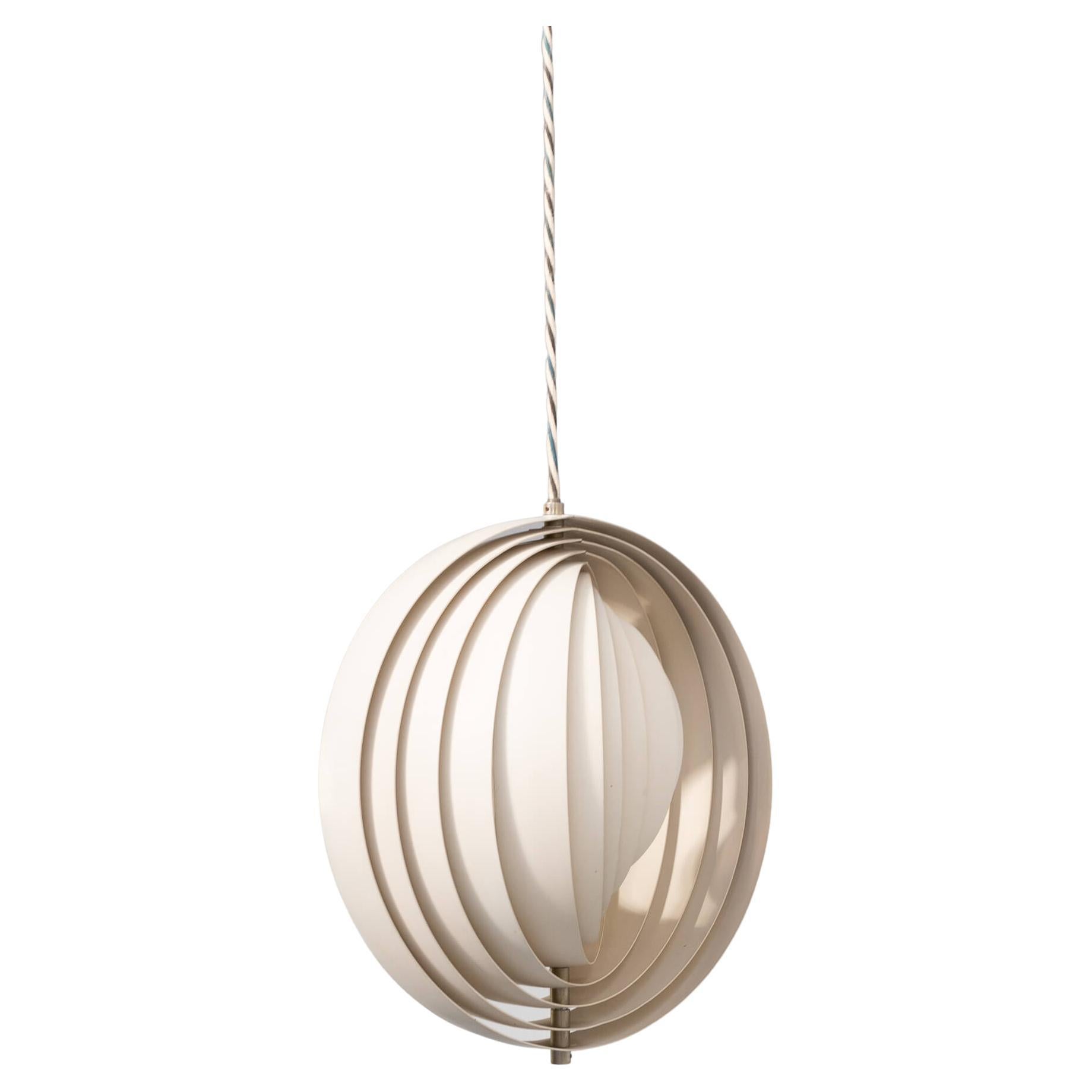 60s Verner Panton ‘Moon’ Hanging Lamp for Louis Poulson 1st Edition