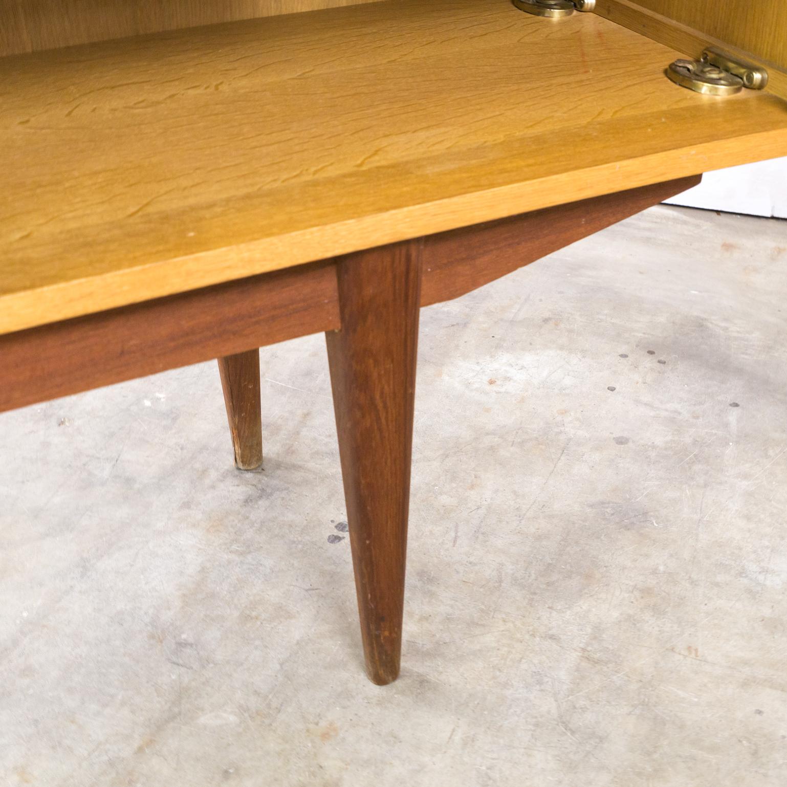 1960s Very Rare Teak High Sideboard with Hinge-Joints For Sale 6