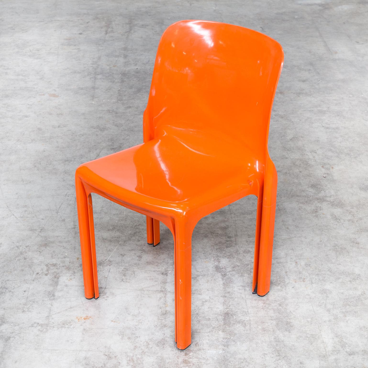 1960s Vico Magistretti ‘Selene’ Dining Chair for Artemide Set of 3 For Sale 3