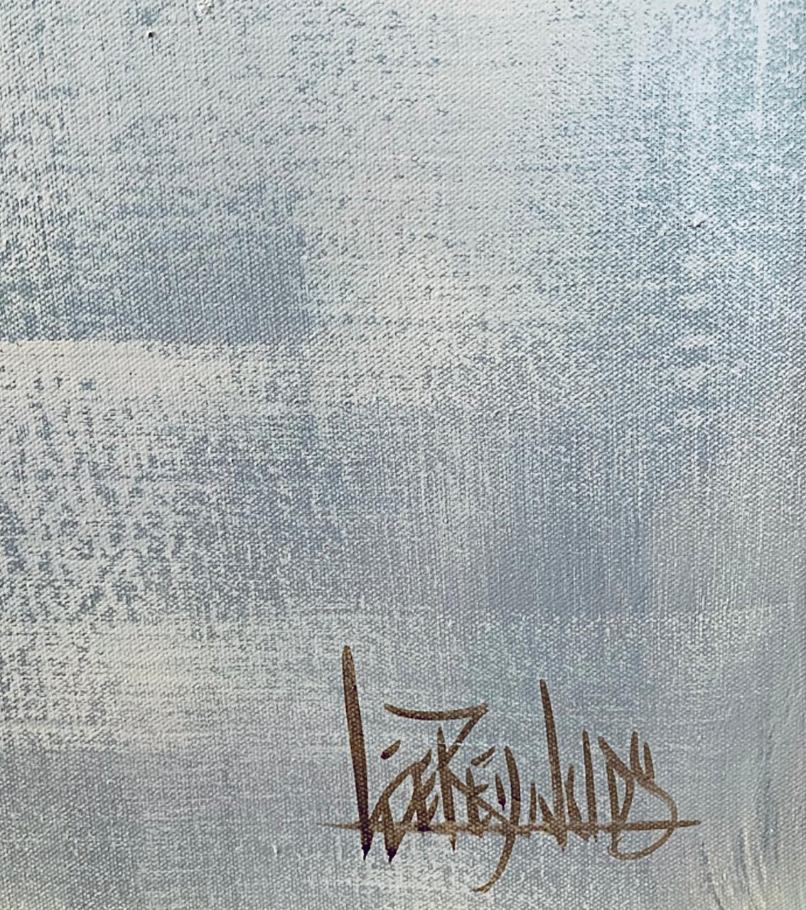 60s  Lee Reynolds Paisaje urbano de París moderno de mediados de siglo Pintura al óleo Enmarcada Firmada siglo XX en venta
