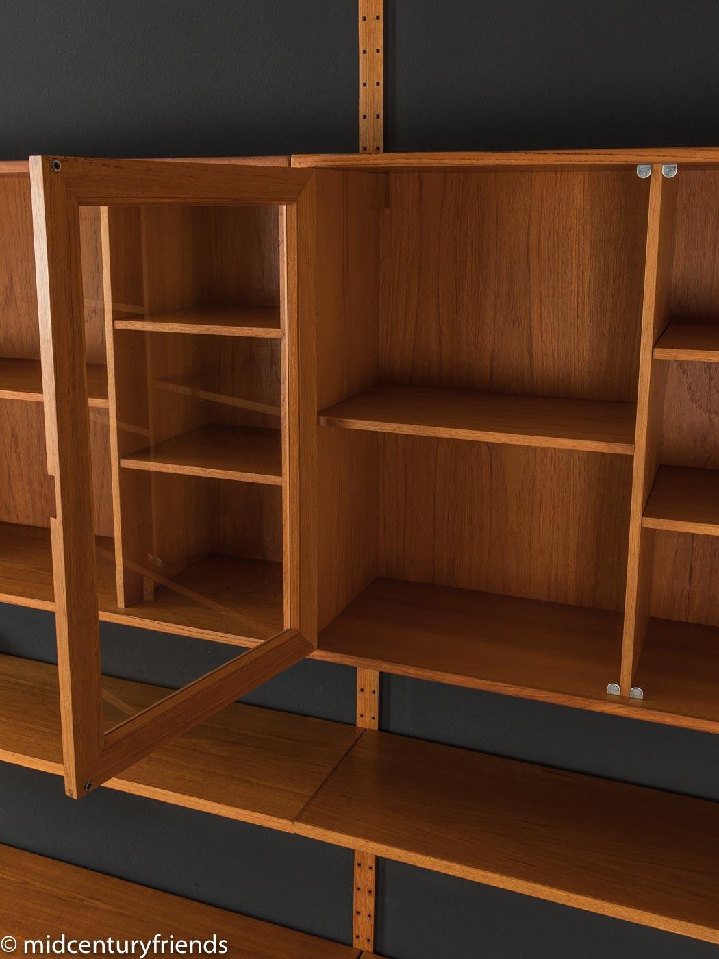 60s Wall Shelving System by HG Furniture, with Showcase, Magazine Rack, Drawers 1