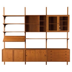 60s Wall Shelving System by HG Furniture, with Showcase, Magazine Rack, Drawers