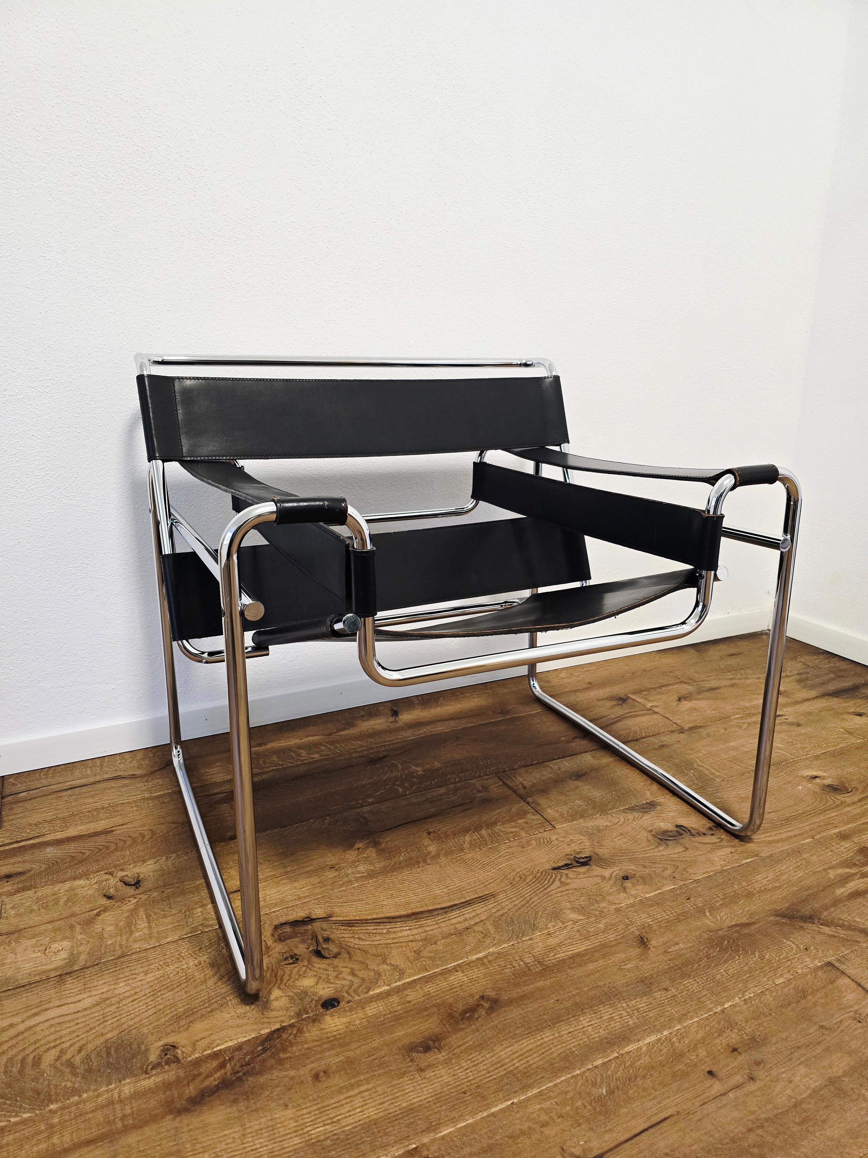 60er Jahre Wassily Stuhl von Marcel Breuer für Gavina (Original) im Angebot 3